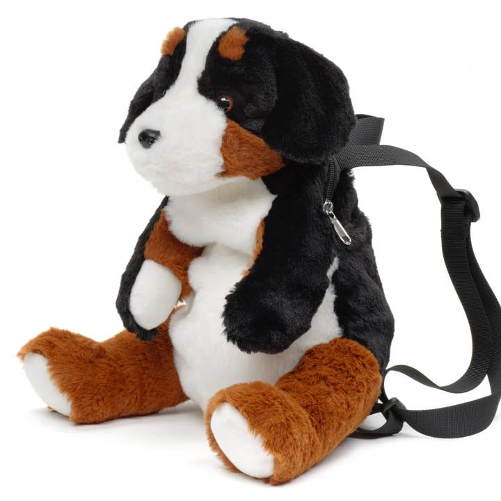 Uni Toys - Wholesale Stuffed/Plush Toy - Kids & Baby - Plush backpack (Bernese Mountain Dog) - 35 cm (height)