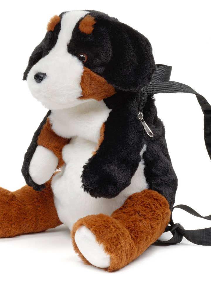 Plush backpack (Bernese Mountain Dog) - 35 cm (height) for wholesale by Uni Toys