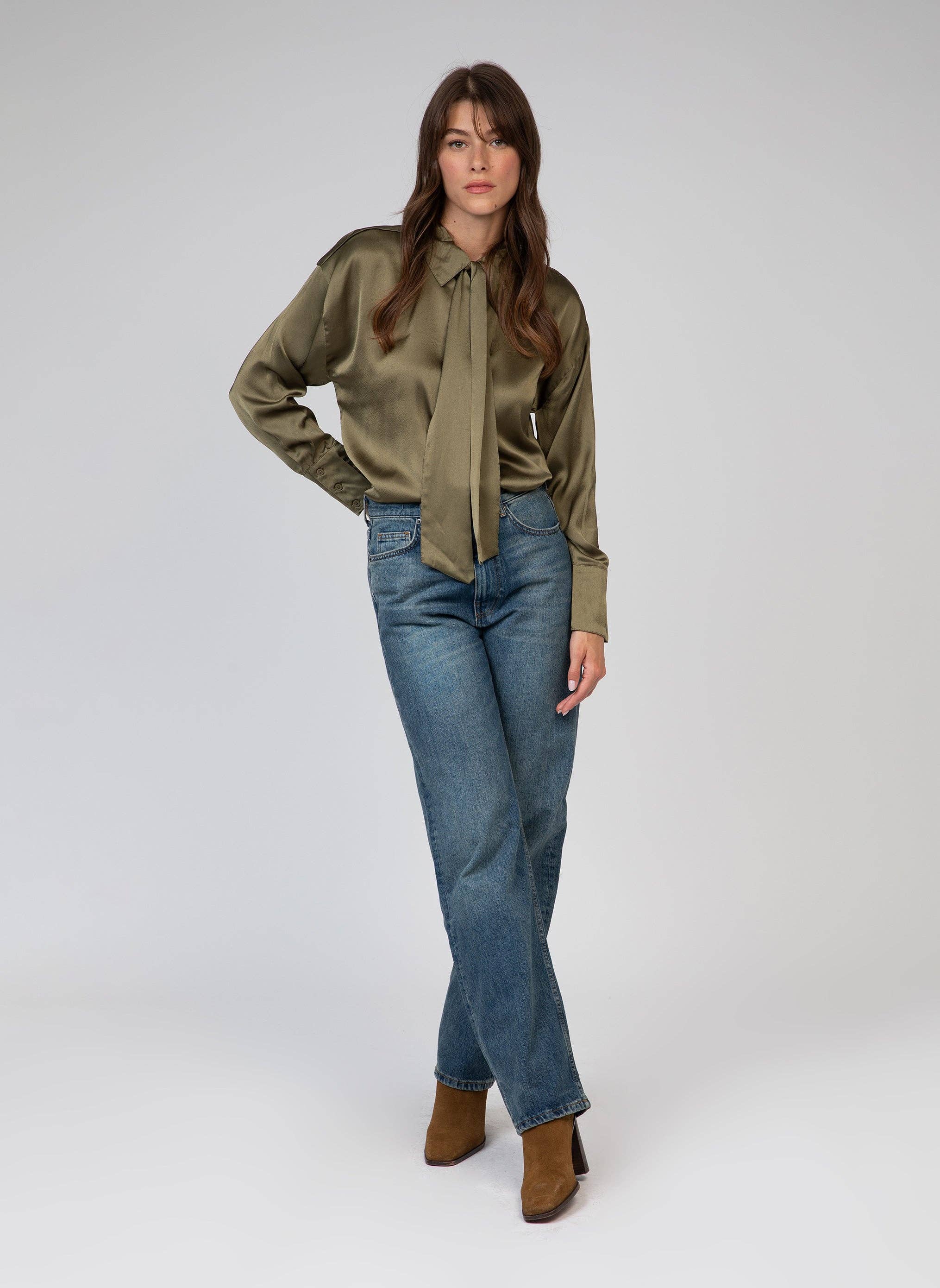 An'ge - Vente Chemise à col boutonné – femme - CHEMISE SYLVANOA army2