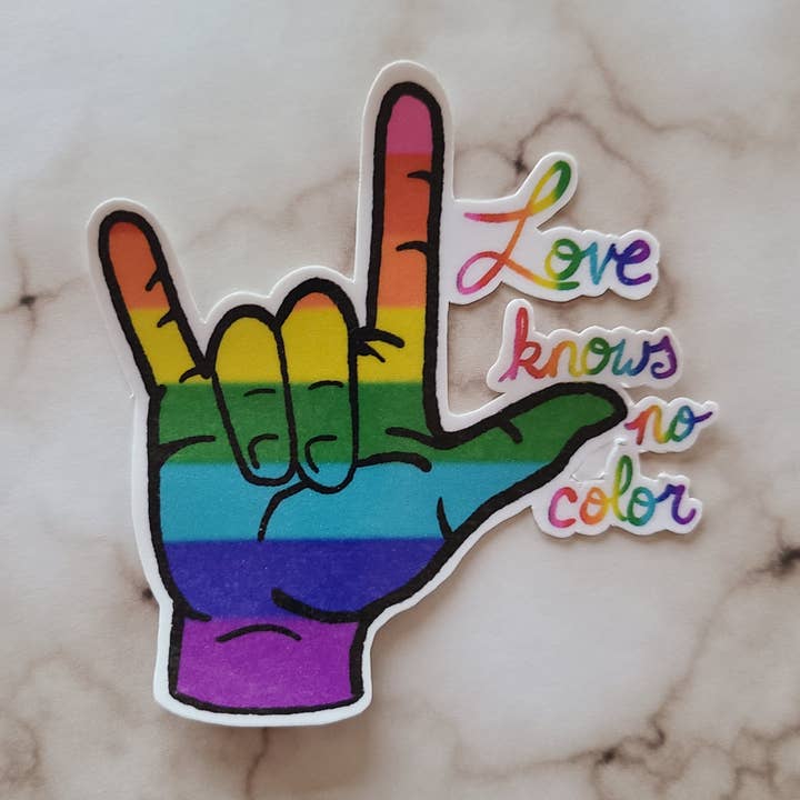 Love Knows No Color - Pride Vinyl-Aufkleber für den Großhandel von NGlenn Studios