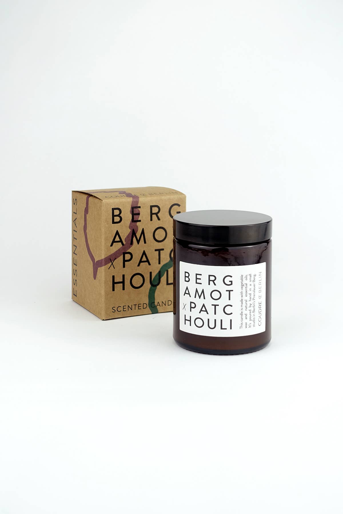 Coudre Berlin - Vendita all'ingrosso Candela in vasetto - Candela profumata bergamotto e patchouli | ESSENTIALS3