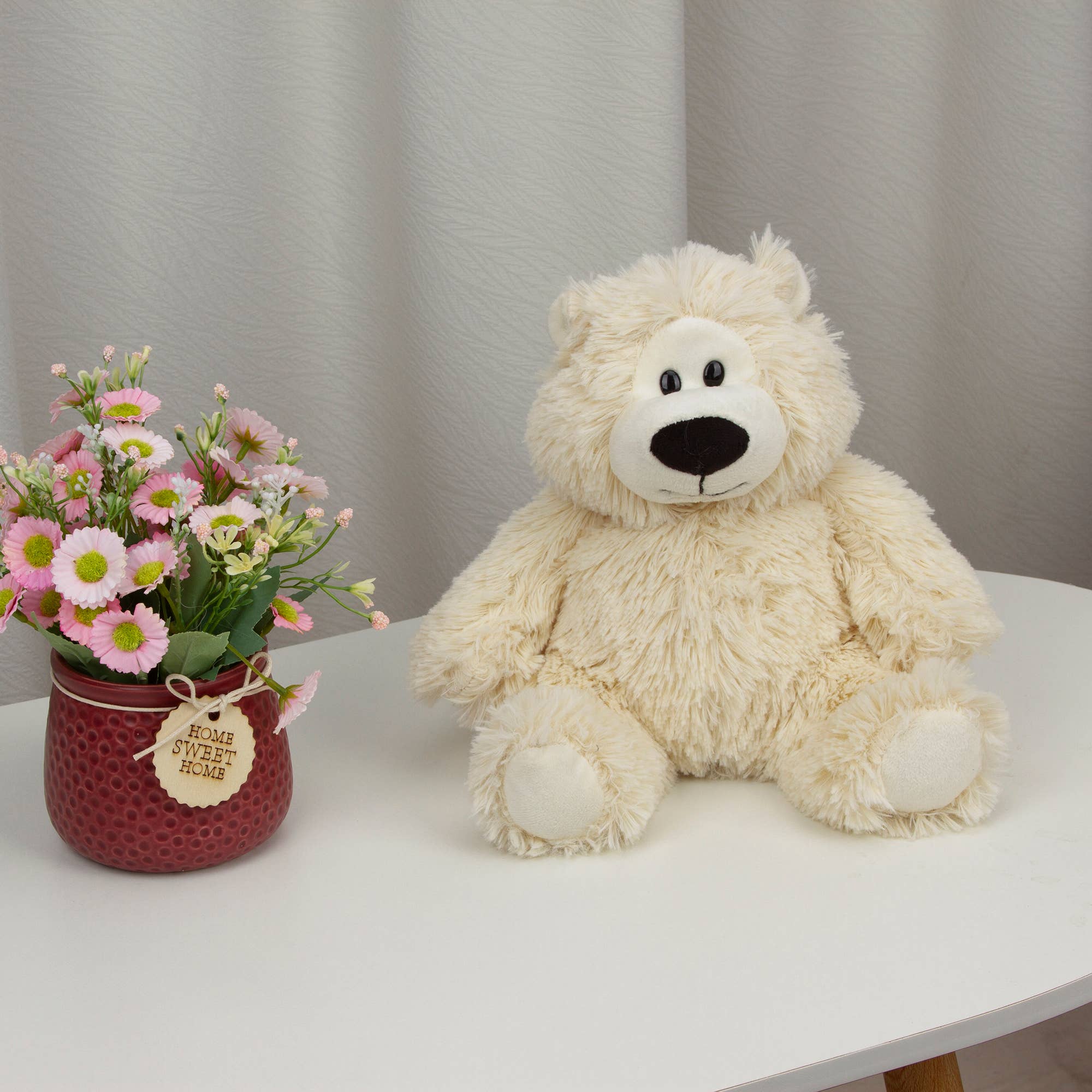 Plushland – wholesale Stuffed/plush toy – Kids & baby – 12″ Sophie Sitting Teddy Bear | Cuddly Cream Plush Bear Gift3