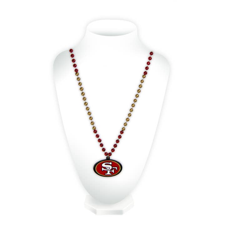 Rico Industries - Wholesale Beaded/Pearl Necklace - NFL San Francisco 49ers Sports Beads