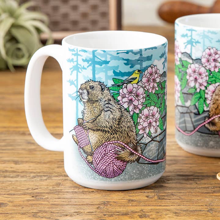 Two Little Fruits - Wholesale Coffee Mug - Ceramic Mug | Drinkware | Knitting Coffee Mug | Coffee Mug