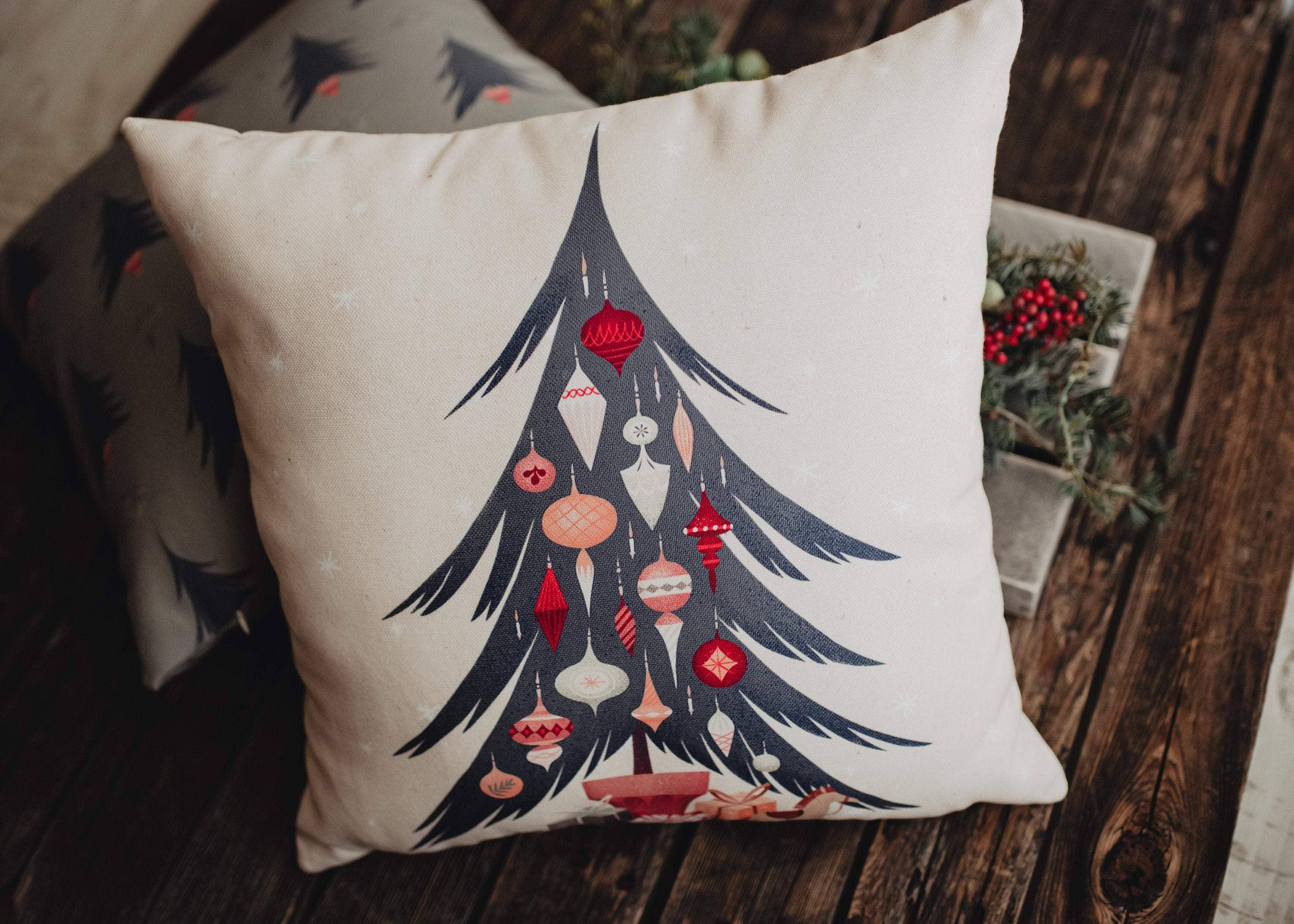 UniikPillows - Wholesale Sierkussensloop - Nordic Christmas Tree Sierkussensloop | Kerstboom | Kerstcadeaus | Kamerdecor | Moeder Cadeau | Aesthetisch kamerdecor | Kamerdecor5