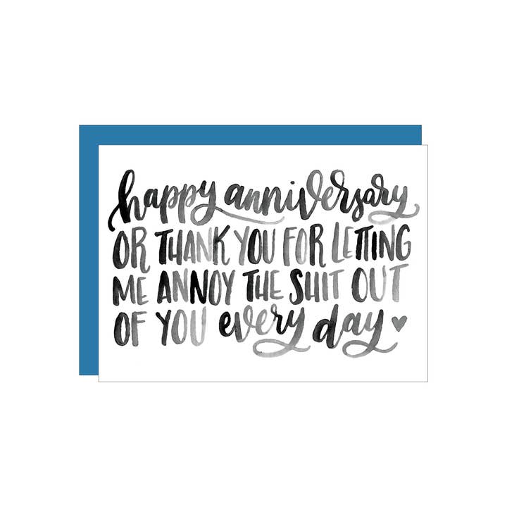 Jubileum wenskaart voor wholesale door Katie Elizabeth Lettering