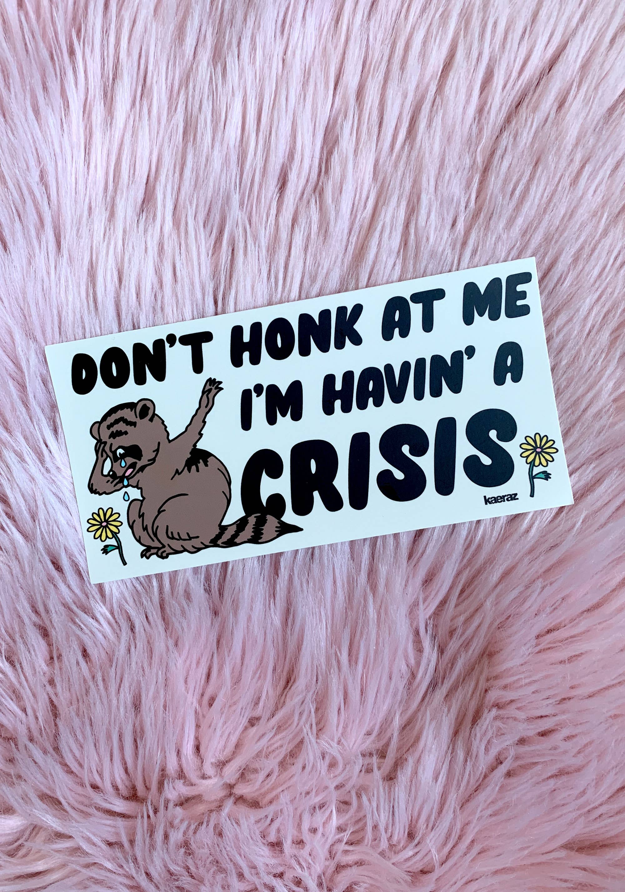 kaeraz - Wholesale Sticker - Havin' A Crisis Bumper Sticker3