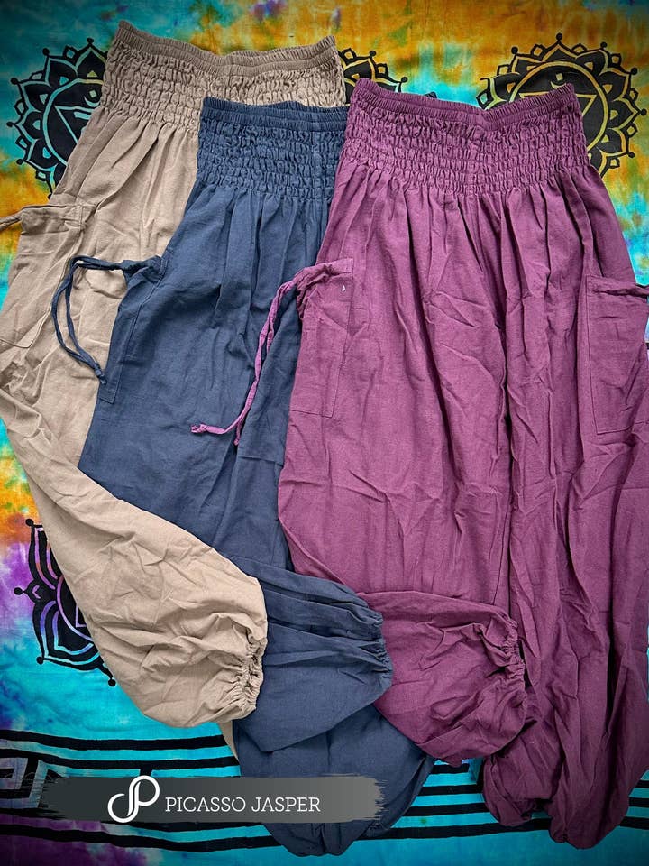 Pantaloni magici a due tasche in cotone al 100% per la vendita all'ingrosso da parte di Picasso Jasper