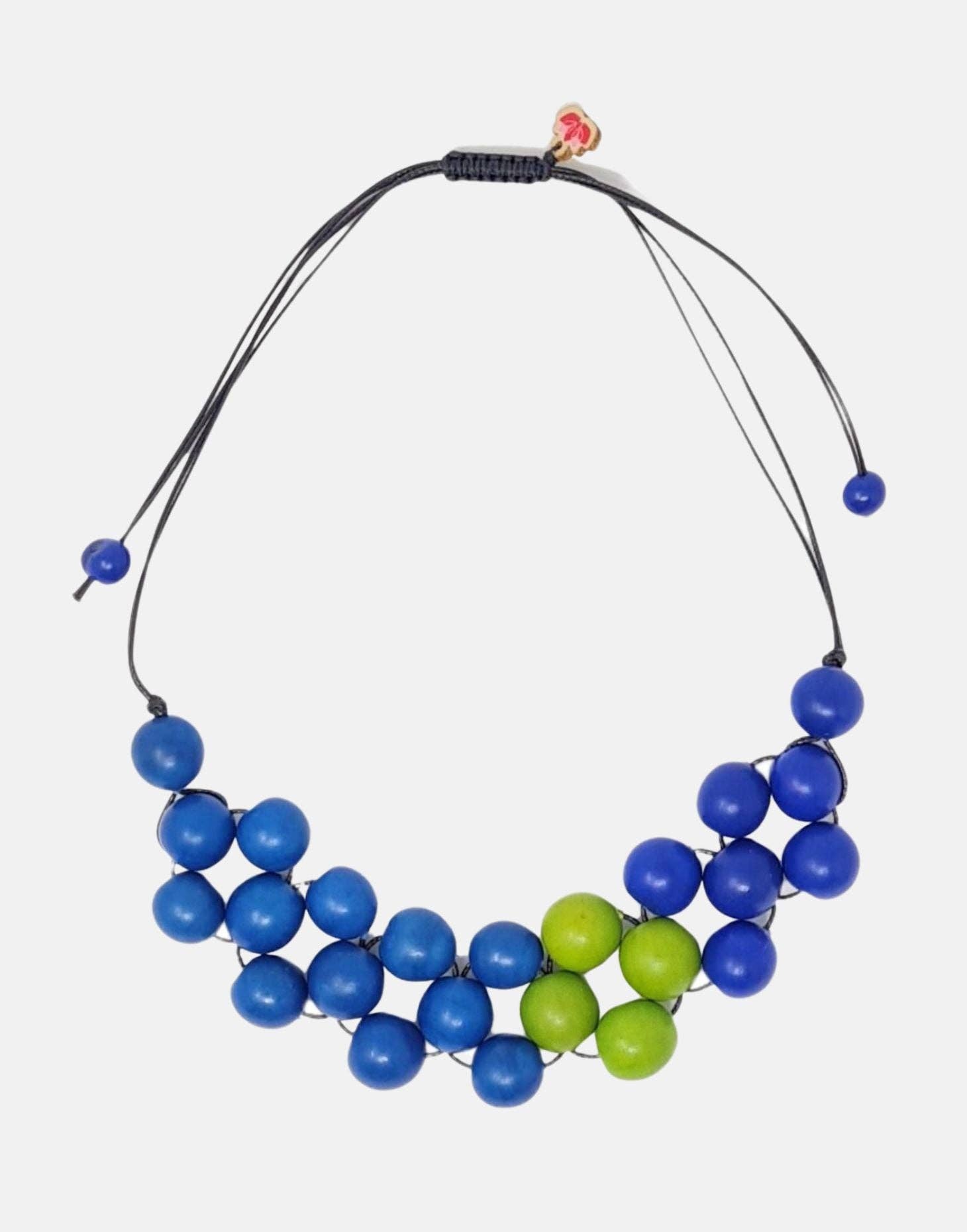 Pretty Pink Eco-Jewellery – wholesale Beaded/pearl necklace – Tagua Chicle Necklace3