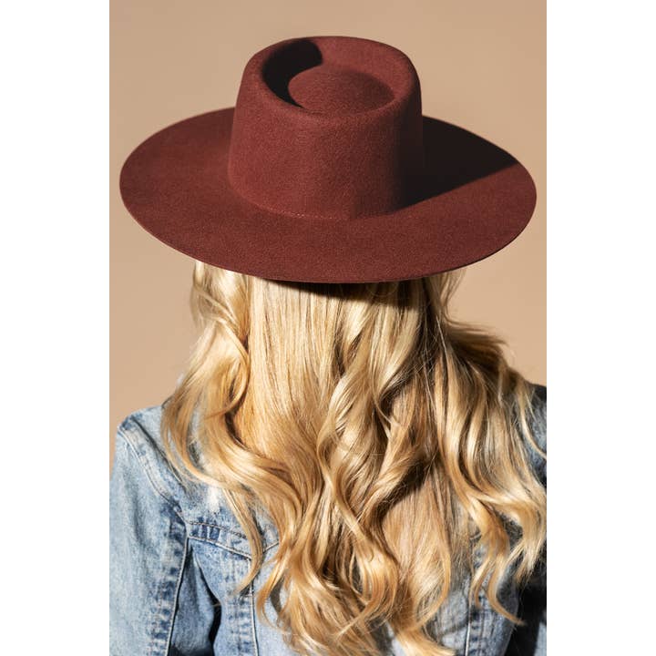 Urbanista - Vendita all'ingrosso Fedora - Donna - Cappello Panama a tesa rigida in lana australiana 100% con corona a goccia larga4