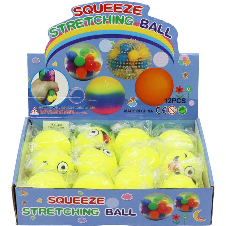 Cap Zone - Wholesale Squishy Toy - Kids & Baby - Tongue-Out Emoji Fluffy Slime Filled Squishy Toy - 12 pcs1