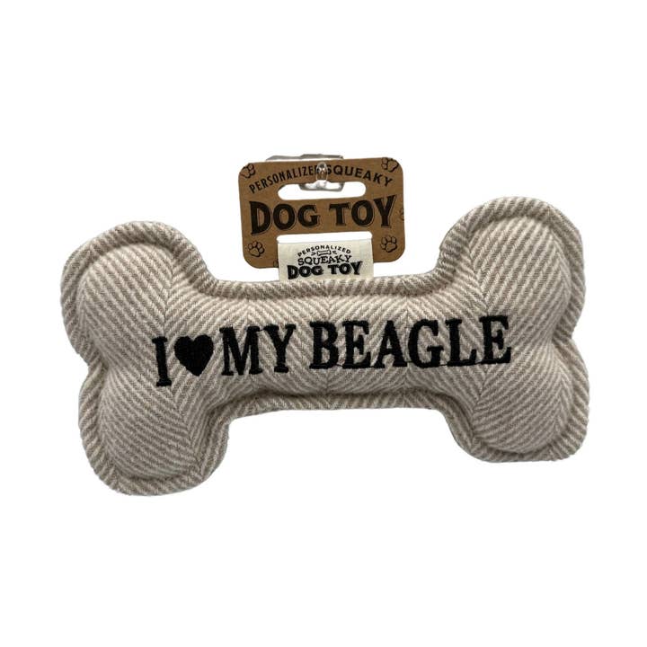 Dog Squeaky Toy - I 🖤 My Beagle for wholesale by The H&H Group