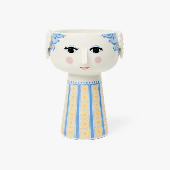 Danish Design Collective - Wholesale Vase - Bjørn Wiinblad - Eva - Long Base Ceramic 3D Plant Pot / Vase9