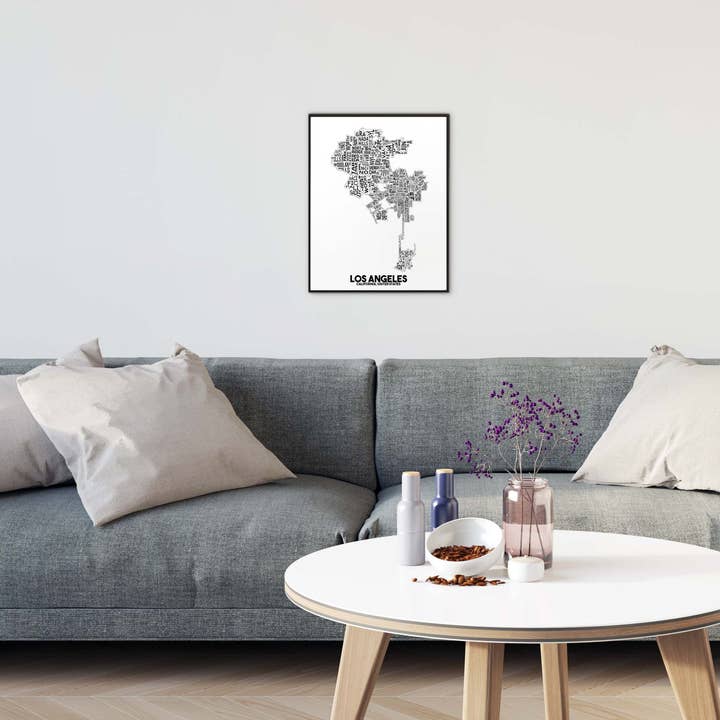 Damon D Chan – Großhandel Karten – Typografischer Kartendruck der kalifornischen Nachbarschaft2