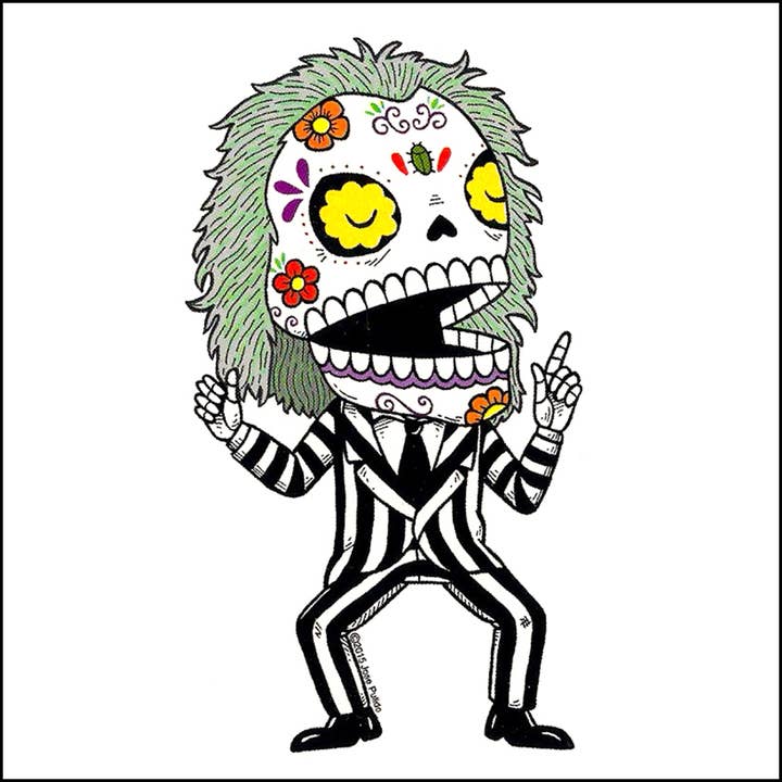 Beetlejuice Sticker for wholesale by Fresh Prints of CT