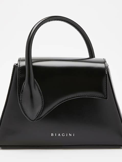 Mala Sofia em Pele Preta por atacado de Biagini