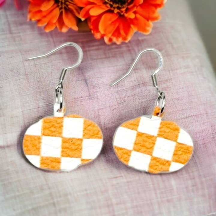 Zucche a quadretti arancioni per la vendita all'ingrosso da parte di Bushleys Beauties, LLC