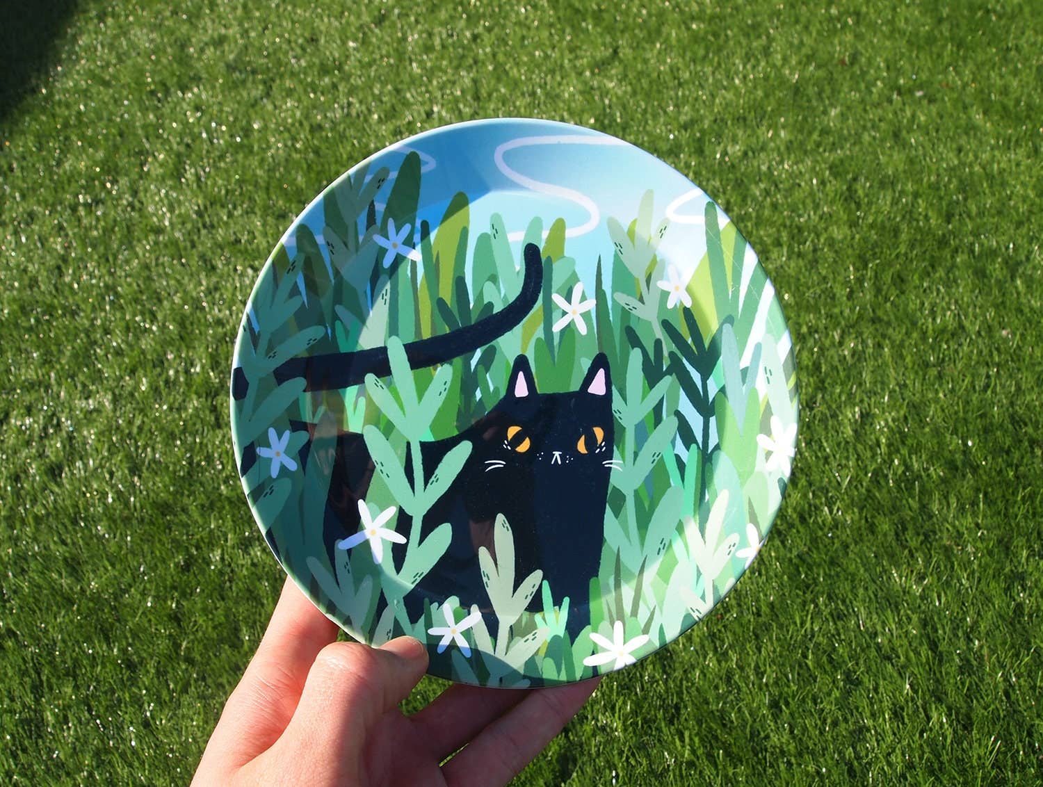 I LIKE CATS - Wholesale Dinner plate - Black Cat Snack Sized Plastic Plate4