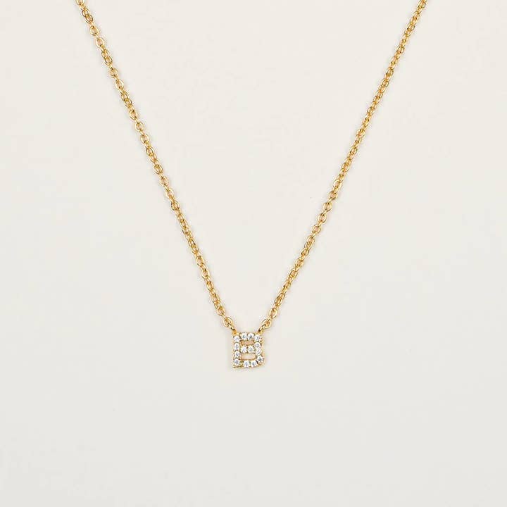 Brenda Grands Jewelry - Wholesale Jewelry Set - 18K Gold Dainty Shiny Initial Necklace - Set of 169