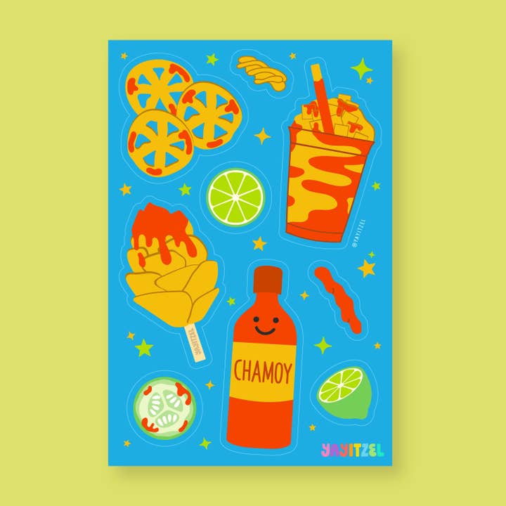 Antojitos Sticker Sheet for wholesale by YayItzel