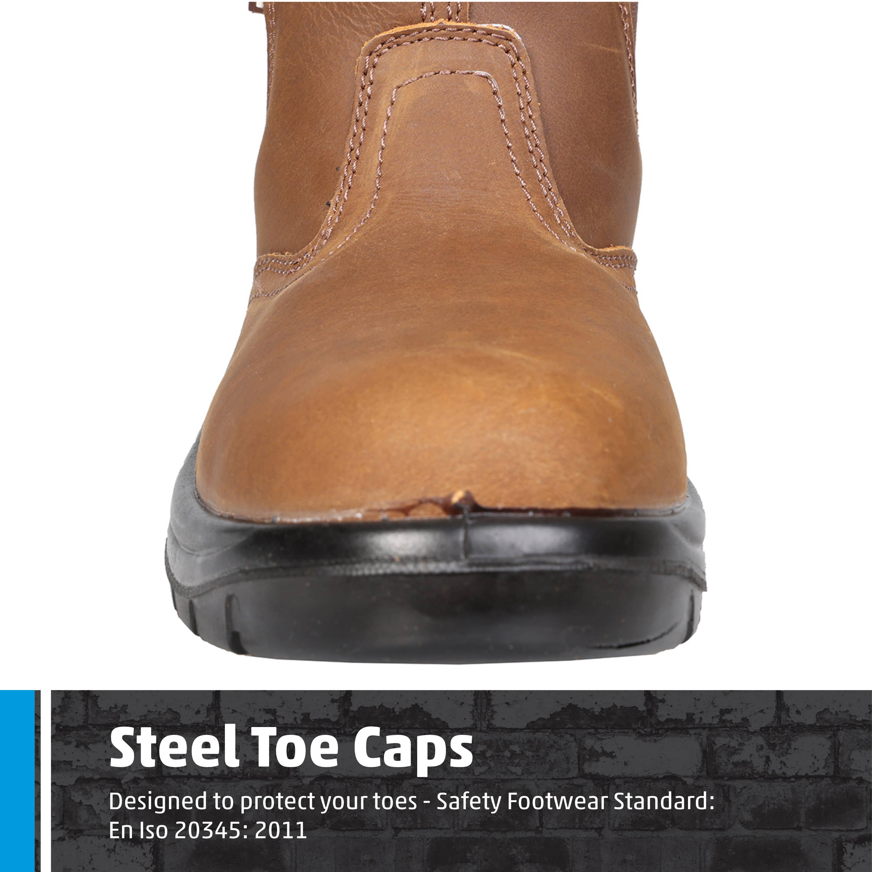 TuffStuff Workwear – wholesale Chelsea boots – Men's – Fort Regent Safety Dealer Boots with Steel Toe Caps, Leather4