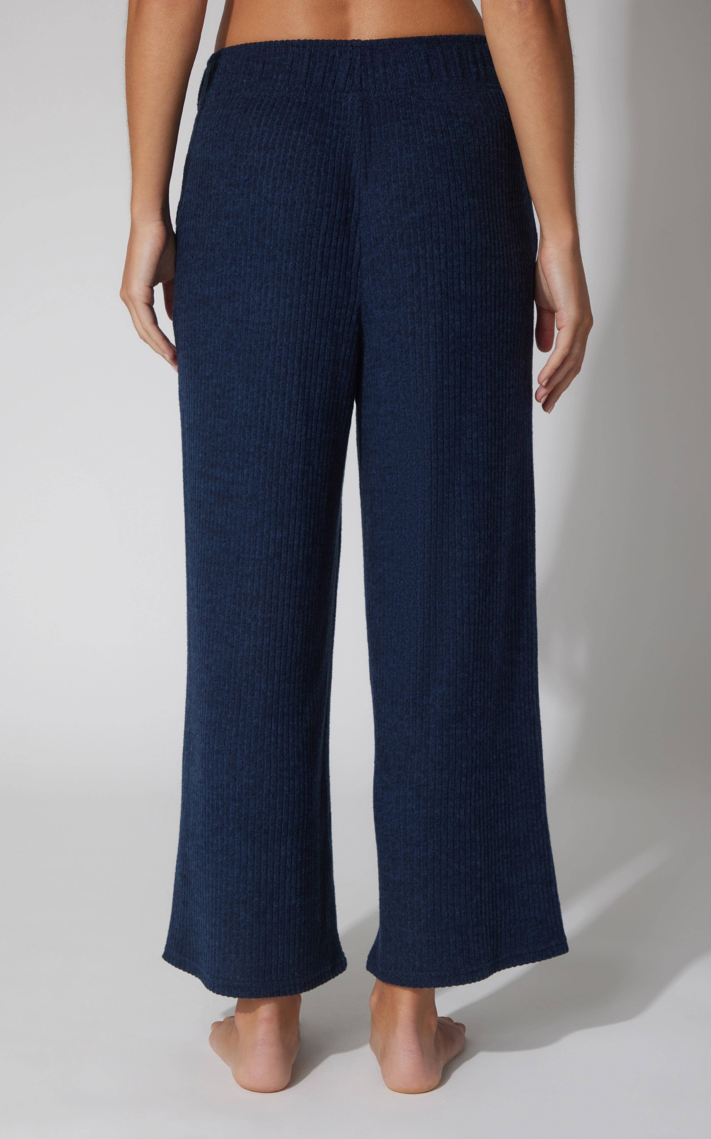 90 Degree by Reflex & Yogalicious - Wholesale Pants - Women's - Women's Rib Knit Everyday Wide Leg Pant with Side Pockets6