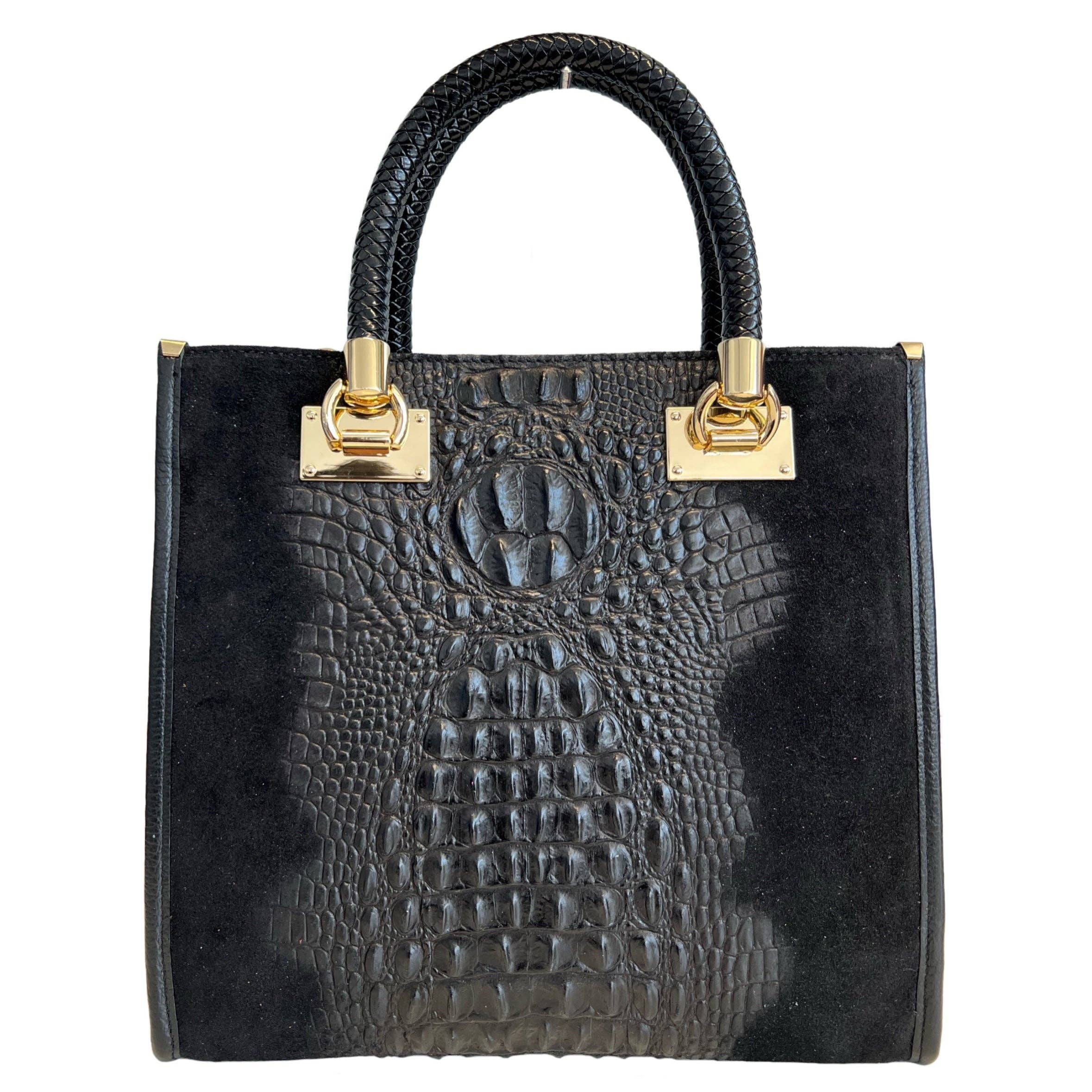 MODARNO - Wholesale Shoulder Bag - Women's - Modarno Women's shoulder bag - coconut print suede leather h5