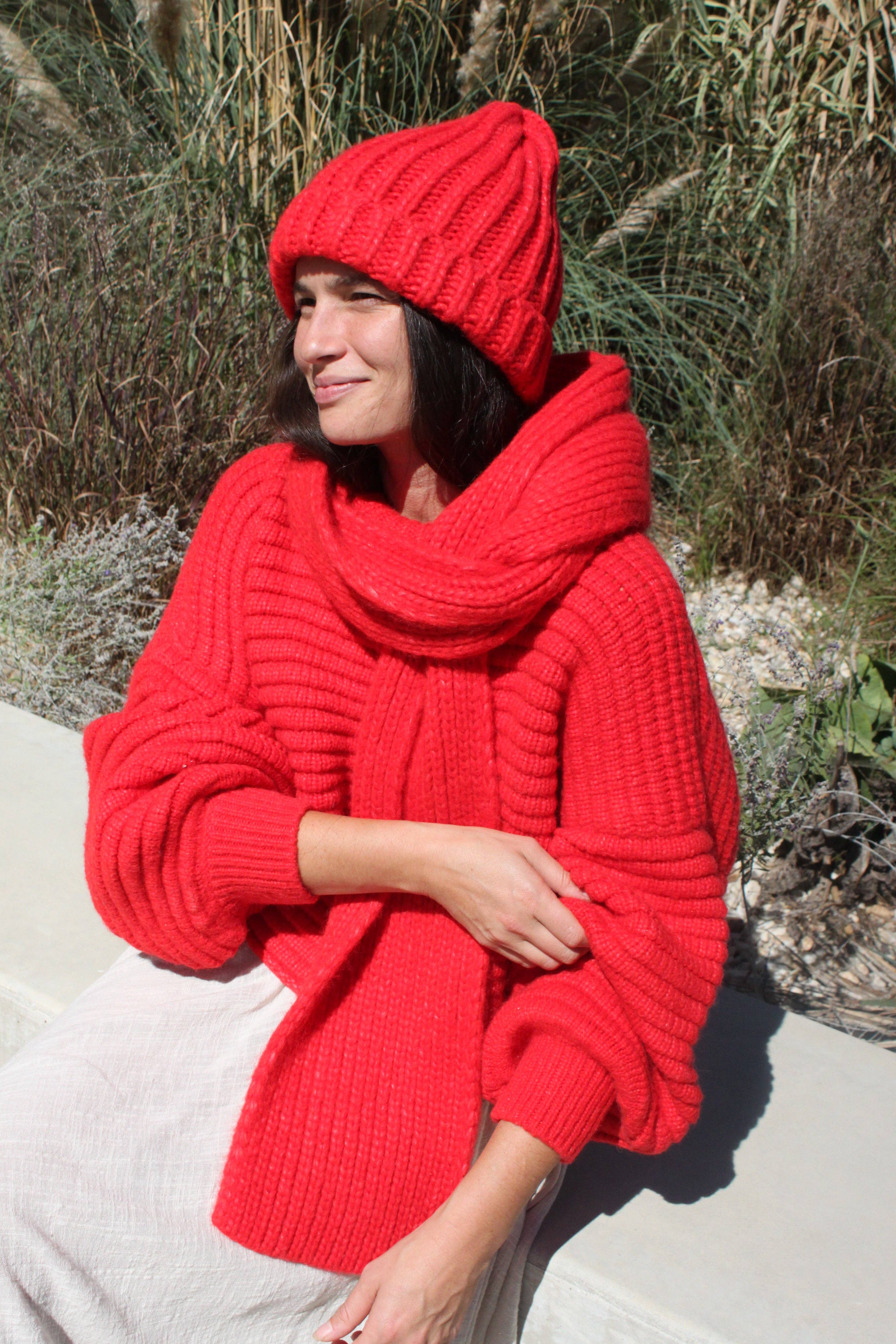 Na Nin – Großhandel Strickpullover – Damen – Romy Strickpullover aus Alpakawolle mit Ballonärmeln18