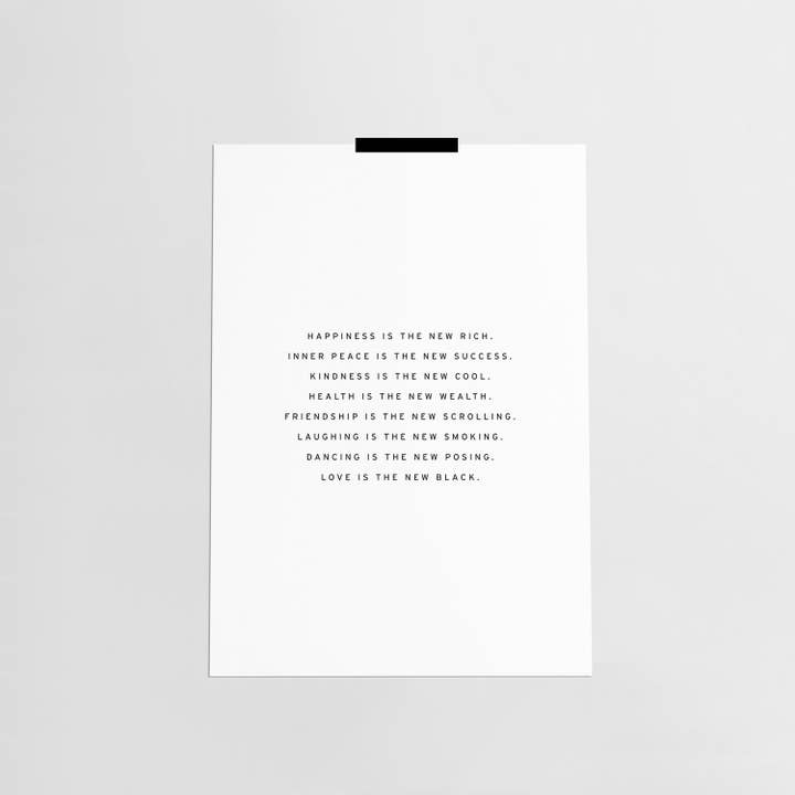 The new / Poster für den Großhandel von Love is the new black