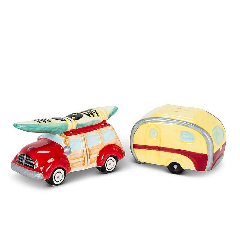 Abbott - Wholesale Salt & Pepper Shaker Set - Woody Car & Camper Salt&Pepper-3.5"L1