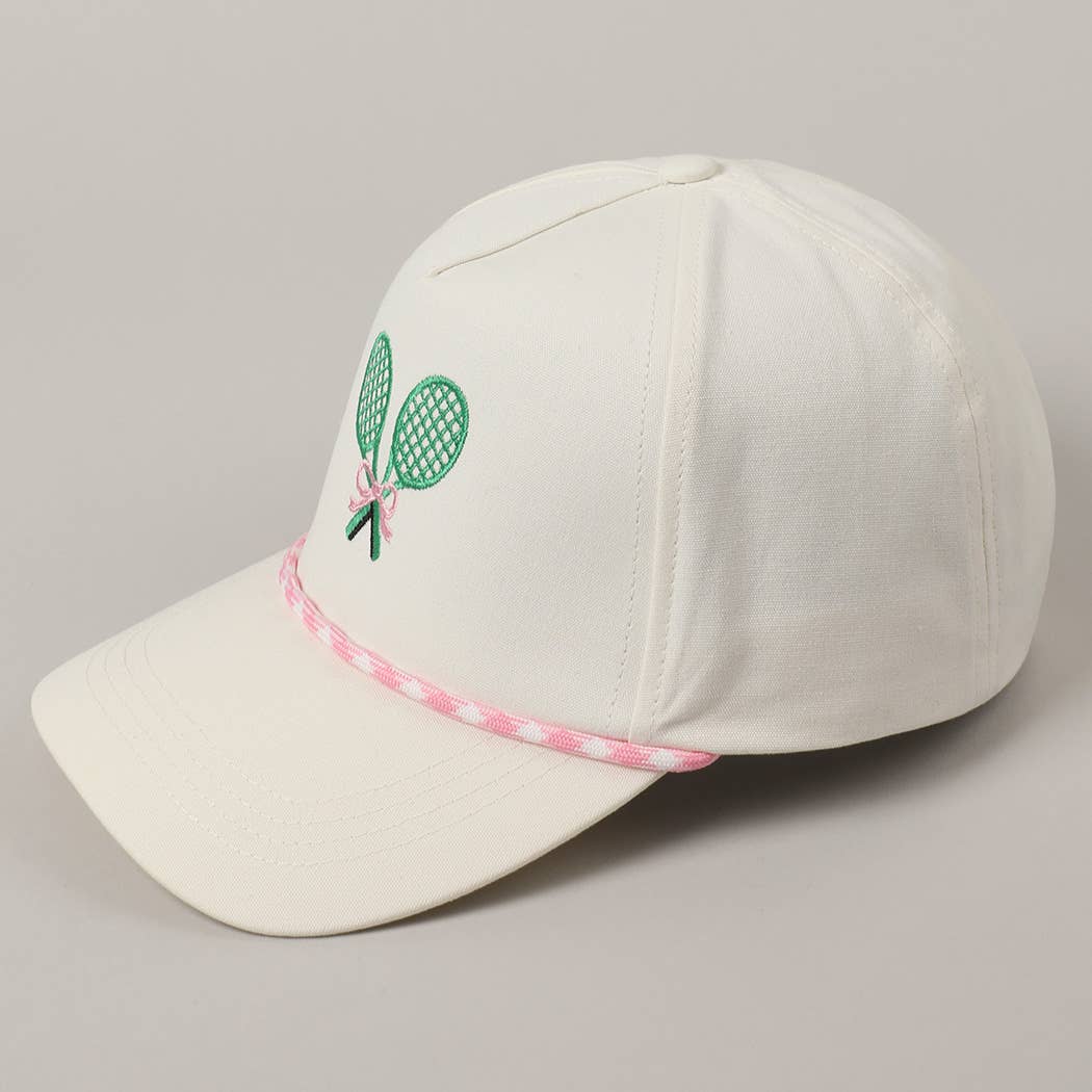 Fashion City – wholesale Truckerkeps – Unisex – Keps med broderade tennisracketar och band9