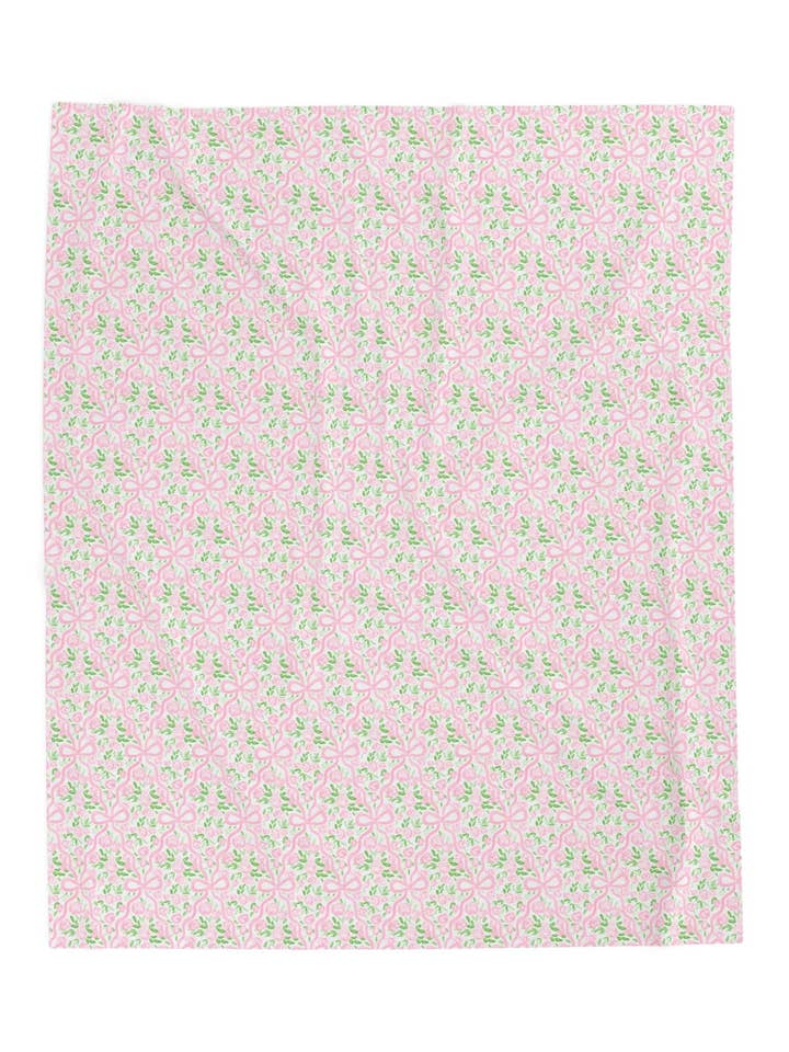 Cobertor de Veludo Rosa Pastel com Grelha — Manta Macia para Bebé por atacado de Pearly Peach