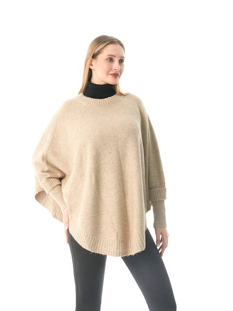 Pretty Persuasions - Wholesale Poncho - Women's - CP22129 Brighton Sweater Poncho3