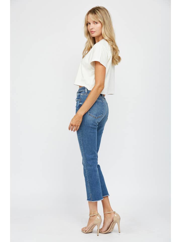 MARINE BLUE FREESTYLE MID RISE CROP for wholesale on Faire3