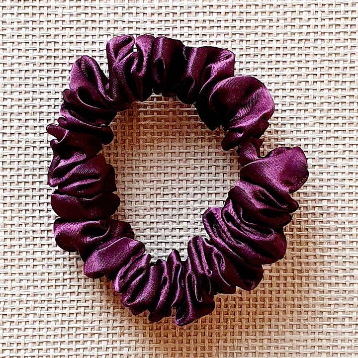 Sorrel Satin Skinny Scrunchie for wholesale by Saltwell Design Studio