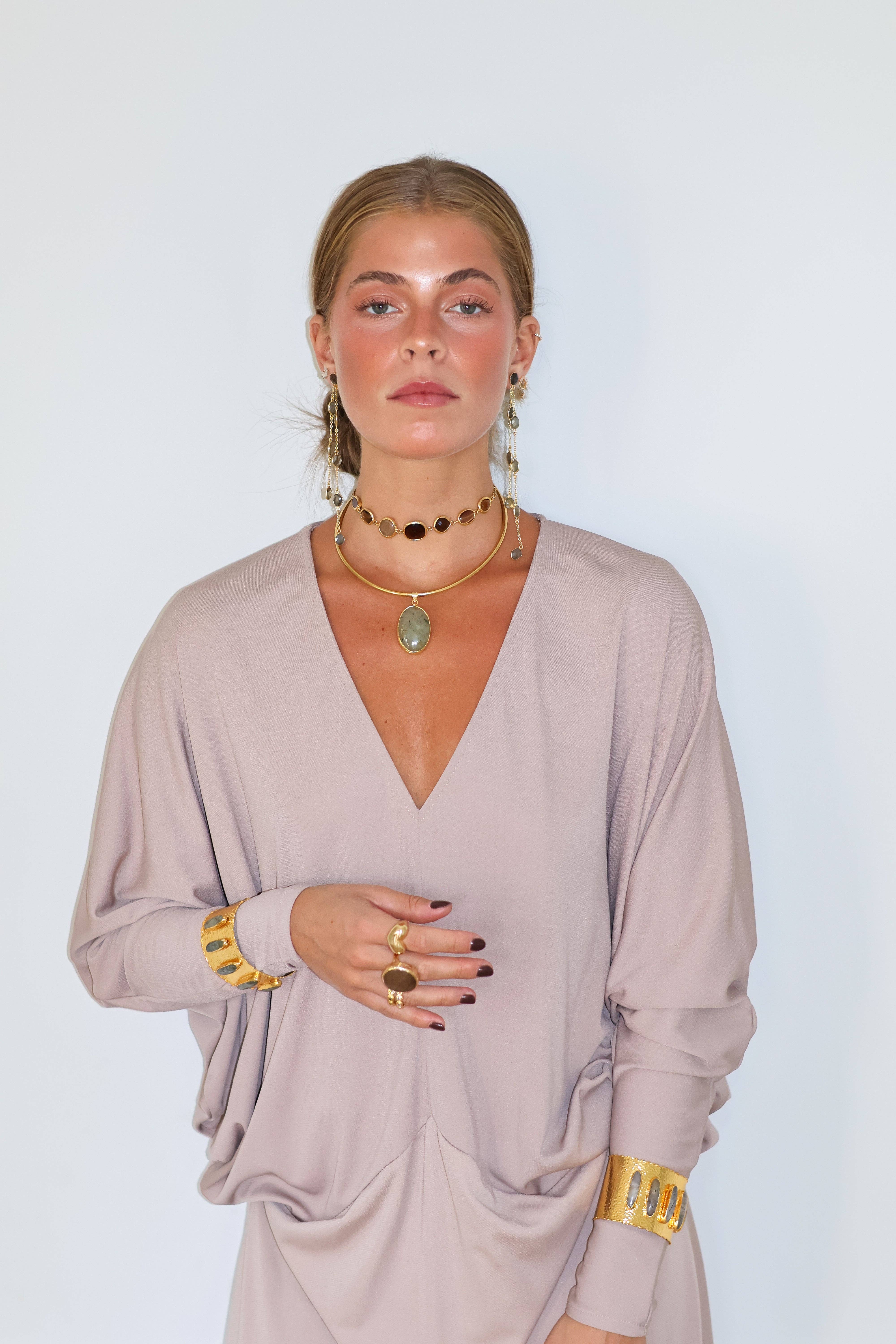 Woonder - Wholesale Choker/Collar - Green Amulet Choker7