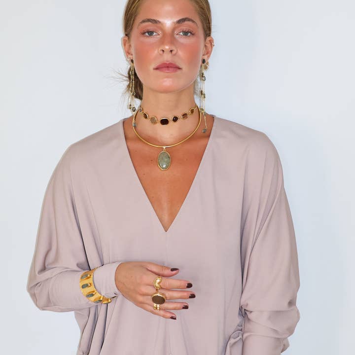 Woonder - Wholesale Choker/Collar - Green Amulet Choker7