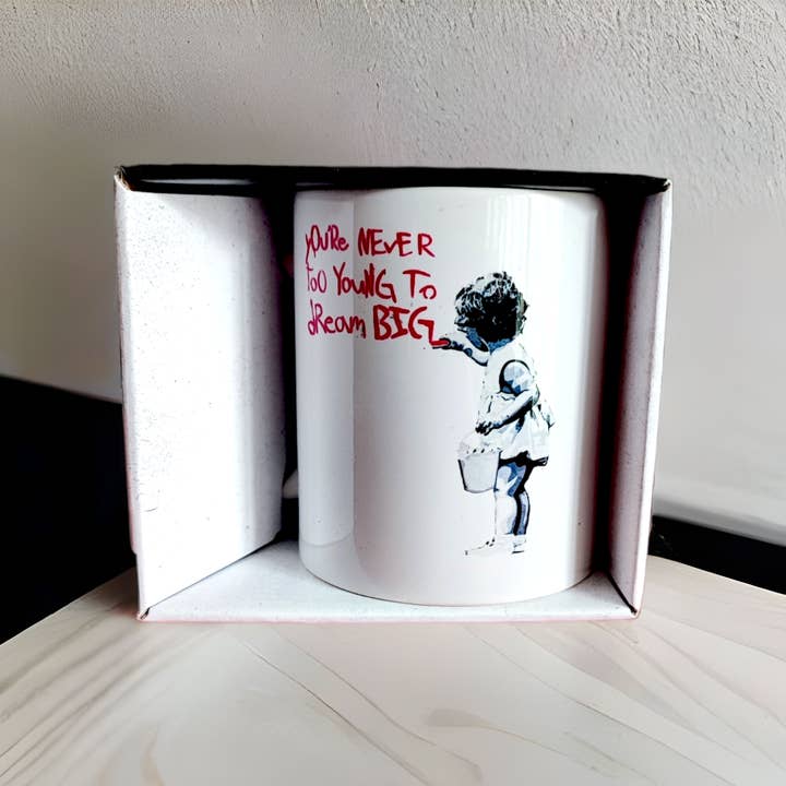 URBAN.ITY SRL - Wholesale Coffee Mug - Banksy Ceramic Mug 325ml - Dream Big1