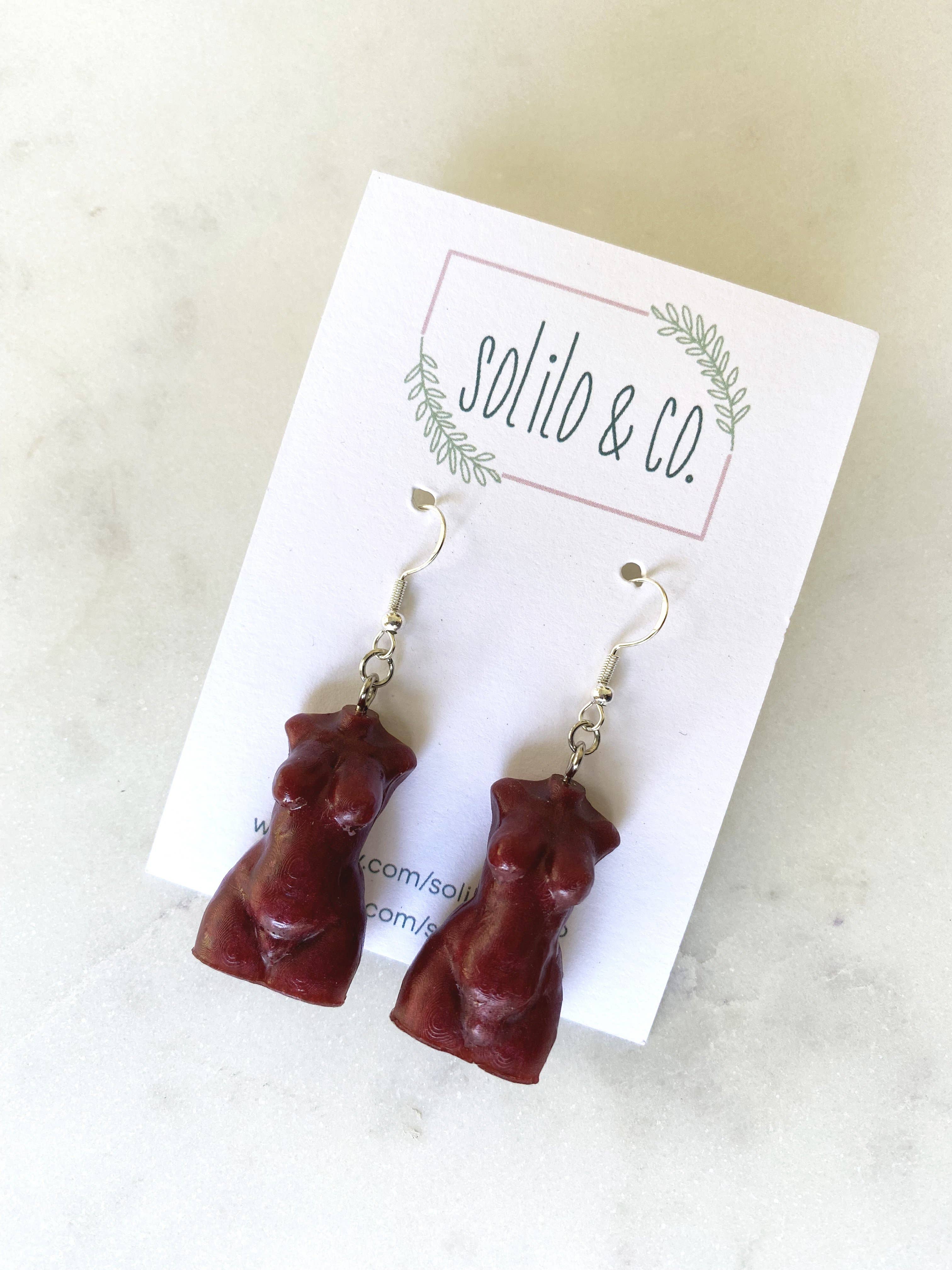 Solilo & Co - Vente Boucles d'oreilles pendantes - Boucles d'oreilles Déesse Curvy et Grande Taille8