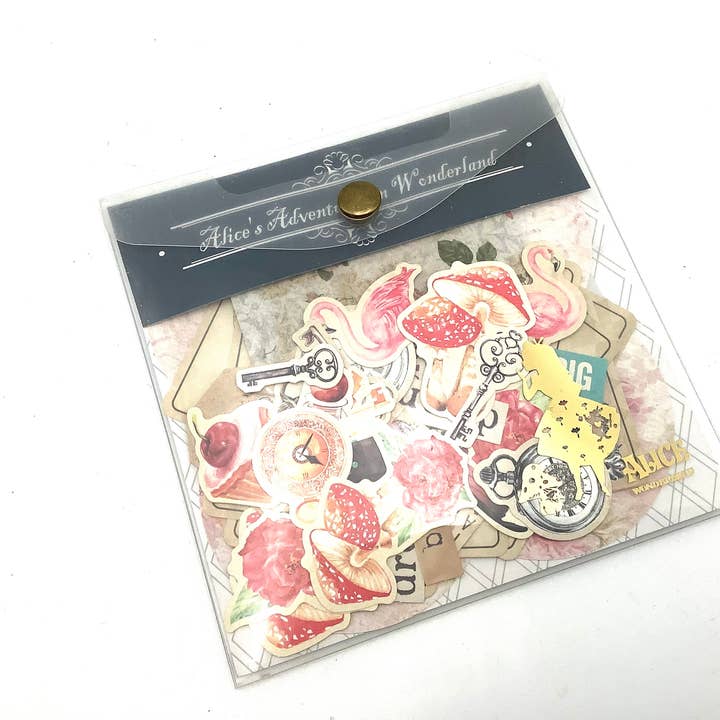 All Little Cute Things - Wholesale Scrapbook - Vintage Alice in Wonderland Scrapbook, Table Scatter, Decor