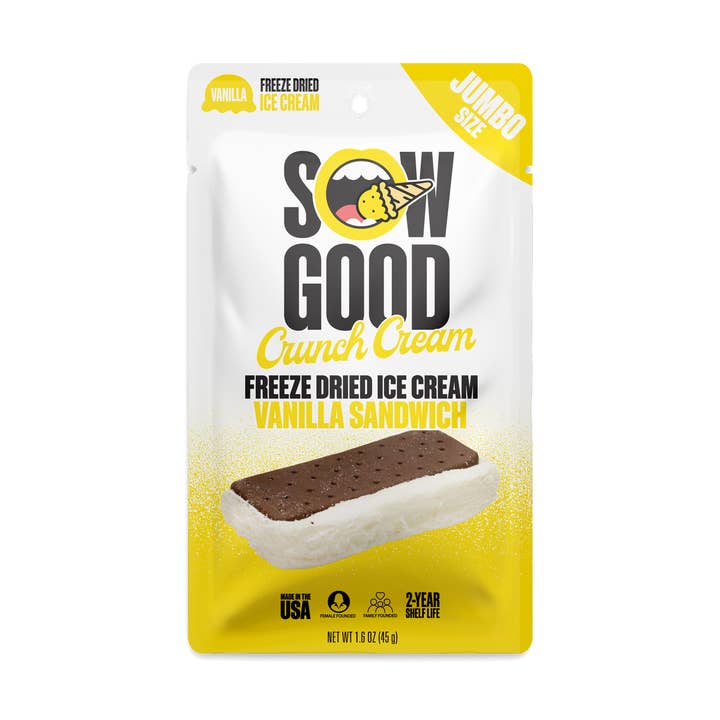 Jumbo Vanilla Crunch Cream 1.6 oz for wholesale by Sow Good Inc