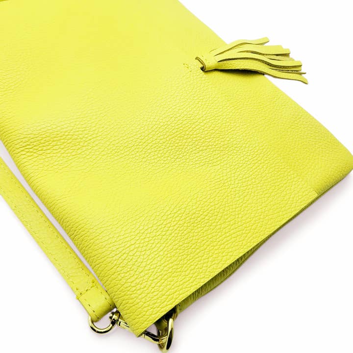 ZEEN - Wholesale Shoulder Bag - Women's - LUNA Lemon Leather Bag