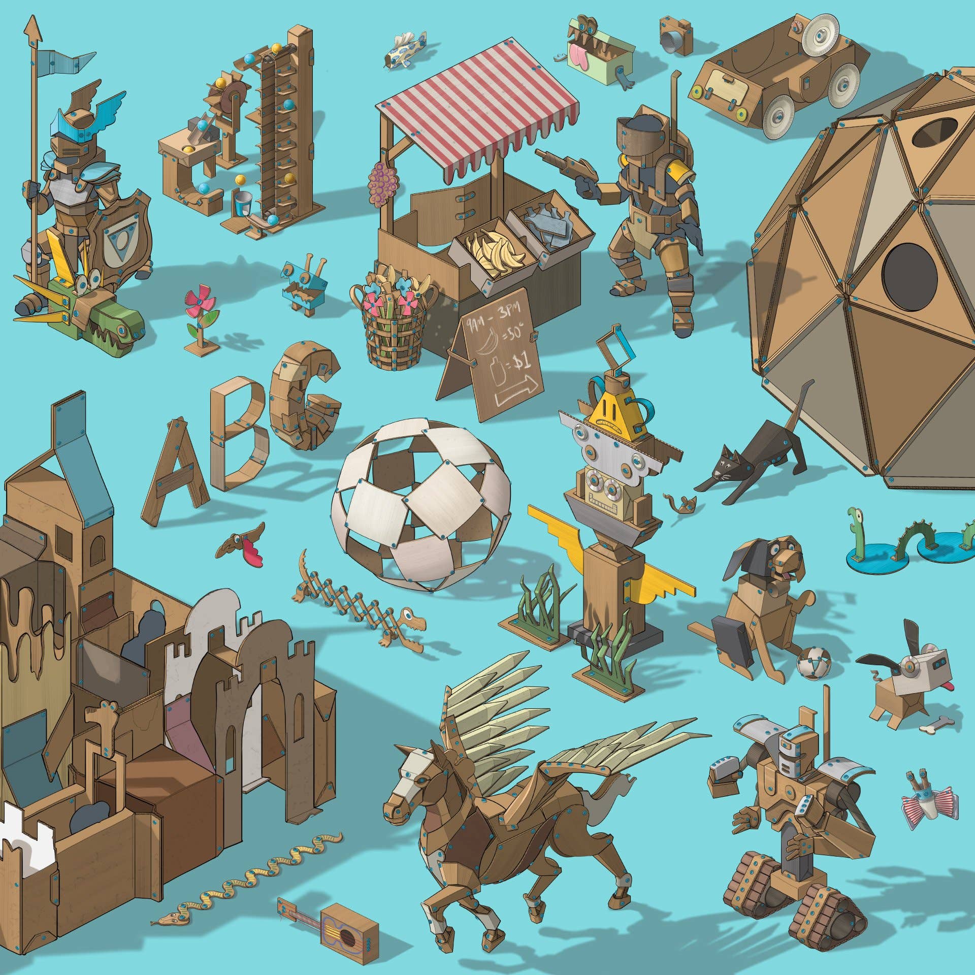 Makedo - Wholesale DIY Craft Kit - Kids - Invent Kit | Makedo Cardboard Construction8