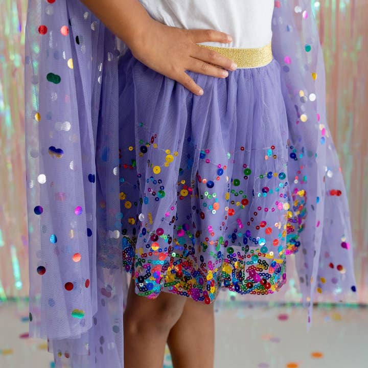 Sweet Wink - Wholesale Tutu - Kids - Lavender Confetti Tutu - Dress Up Skirt - Kids Tutu2