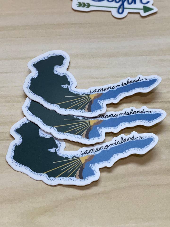 Camano Island, Wa Waterbottle Sticker for wholesale by Beth Ann Erickson Designs