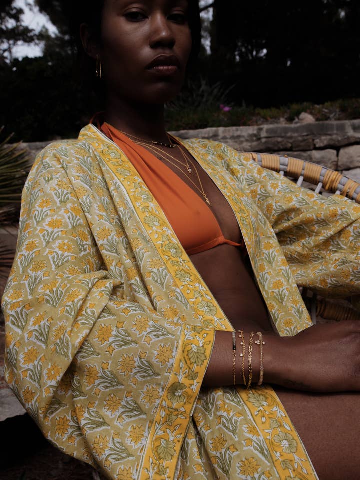 Atelier Siméon - Wholesale Kimono - Women's - KIMONO Blockprint #12