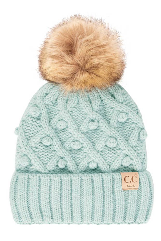 Hana - Wholesale Beanie - Kids - C.C Bobble Beanie Kids Hat7
