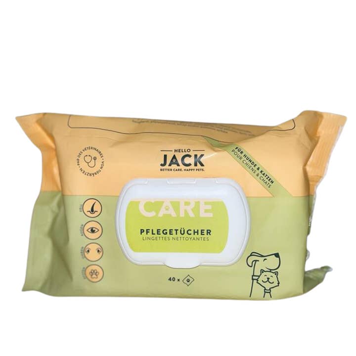 Hello Jack - Wholesale Pet Grooming Aid - Dog - Biodegradable Aloe Vera Wipes for Dogs and Cats