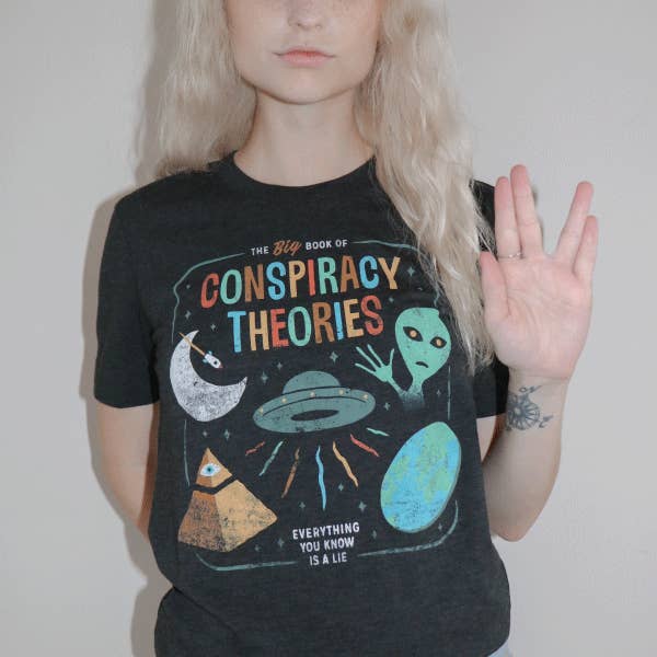 Wicked Clothes - Wholesale Screen Printed T-Shirt - Unisex - 'Conspiracy Theories' Shirt