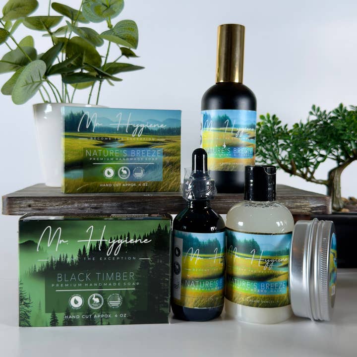 The Nature’s Breeze Collection – Complete Men’s Fresh Scent Kit for wholesale by Mr. Hygiene